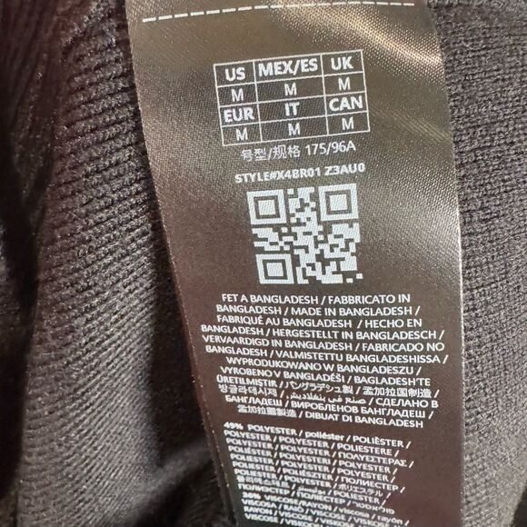 Guess Men’s Astero jet black front logo crewneck sweater size medium NWT - Picture 12 of 12